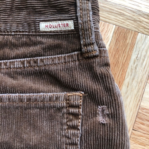 Hollister Brown Mini Skirt w/pockets 100% Cotton - Picture 3 of 4